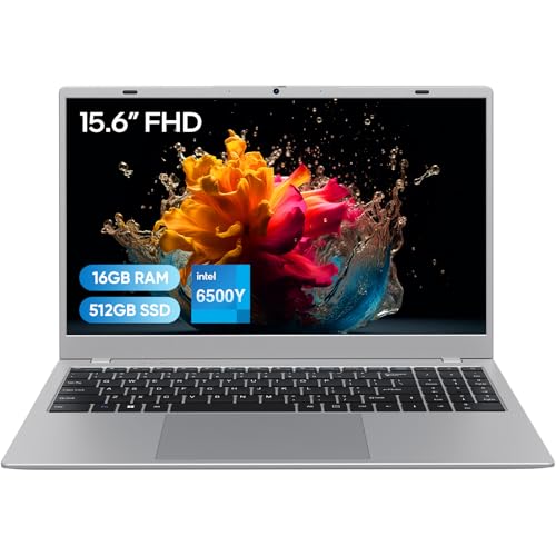 MARGOLAI Silver Laptop Computer, 16GB RAM/512GB SSD, 15.6" FHD IPS, Pentium Gold Processor(3.4GHz), WiFi 5/BT 5.0 – Ideal for Office Work, Web Browsing, Online Courses